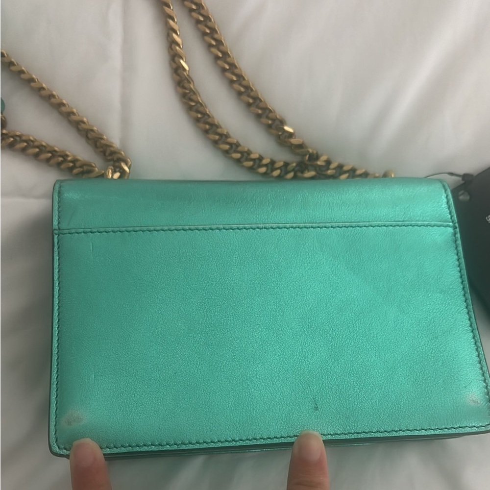 Saint Laurent Metallic Monogram Sunset Bag - Picture 6 of 16